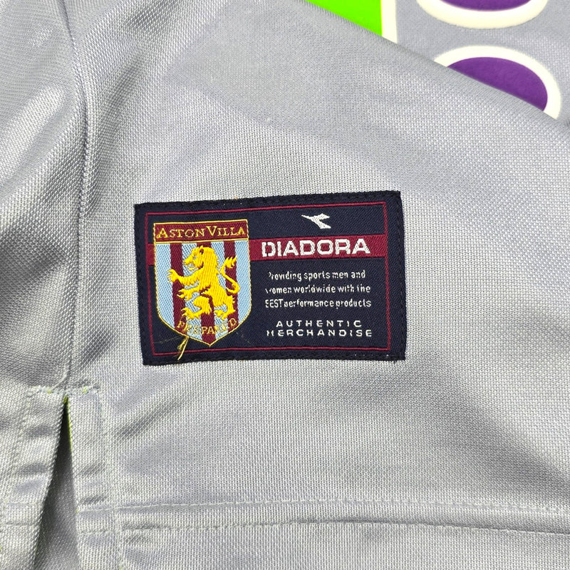 2001/02 Aston Villa Away Football Shirt (2XL) Diadora #20 Hadji - Football Finery - FF203773