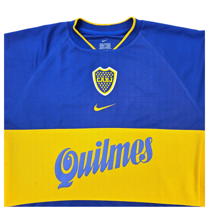 2001/02 Boca Juniors Home Football Shirt (L) Nike - Football Finery - FF203407