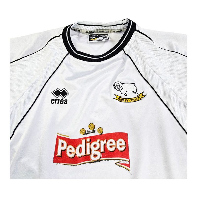 2001/02 Derby County Home Football Shirt (M) Errea - Football Finery - FF202372