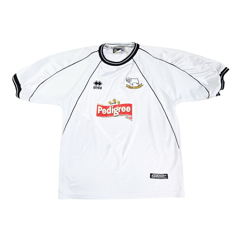 2001/02 Derby County Home Football Shirt (M) Errea - Football Finery - FF202372