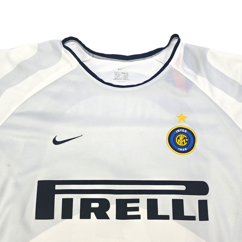 2001/02 Inter Milan Away Football Shirt (XL) Nike #4 Zanetti - Football Finery - FF204462