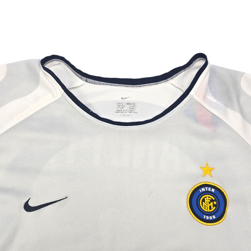 2001/02 Inter Milan Away Football Shirt (XL) Nike #4 Zanetti - Football Finery - FF204462