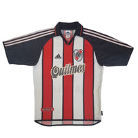 2001/02 River Plate Away Football Shirt (M) Adidas #7 Saviola - Football Finery - FF202577