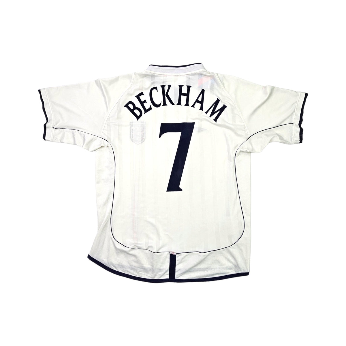 2001/03 England Home Football Shirt (L) Umbro #7 Beckham - Football Finery - FF203506