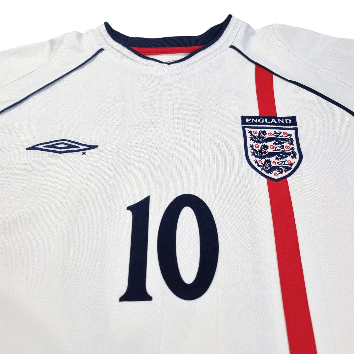 2001/03 England Home Football Shirt (XL) Umbro #10 Owen - Football Finery - FF202405