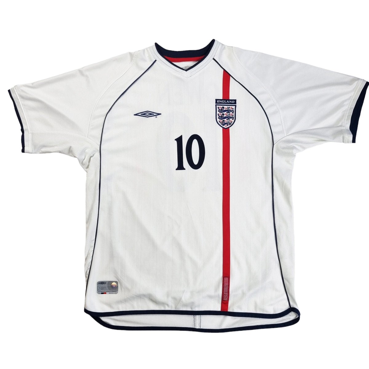 2001/03 England Home Football Shirt (XL) Umbro #10 Owen - Football Finery - FF202405