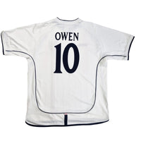 2001/03 England Home Football Shirt (XL) Umbro #10 Owen - Football Finery - FF202405