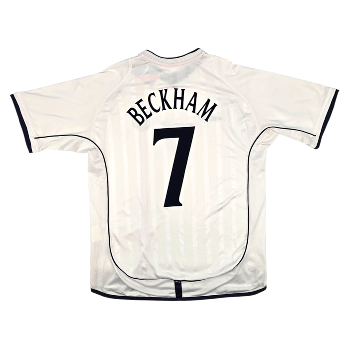 2001/03 England Home Football Shirt (XL) Umbro #7 Beckham - Football Finery - FF300021