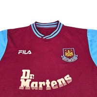 2001/03 West Ham United Home Football Shirt (M) Fila #10 Di Canio - Football Finery - FF204062