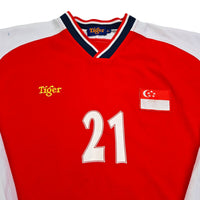 2001/06 Singapore Home Football Shirt (XL) Tiger (Match Worn) - Football Finery - FF203546