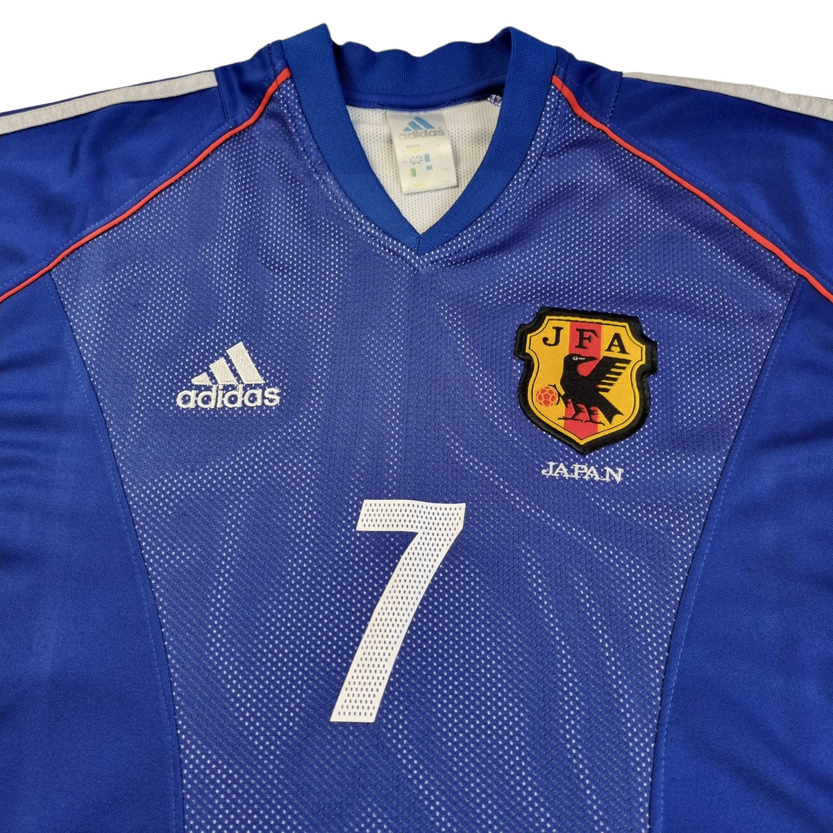 2002 Japan Home Football Shirt (L) Adidas #7 Nakata - Football Finery - FF202397