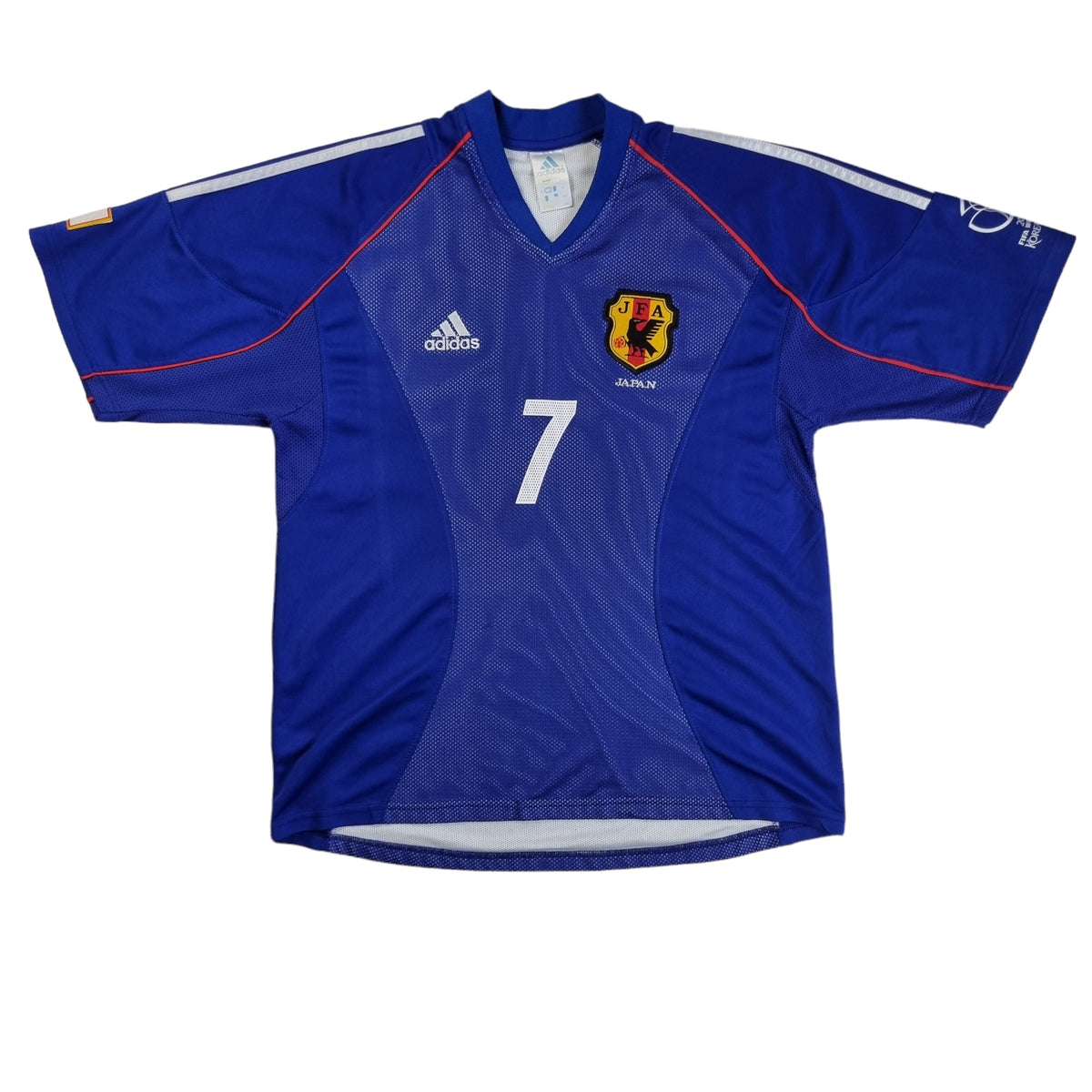 2002 Japan Home Football Shirt (L) Adidas #7 Nakata - Football Finery - FF202397