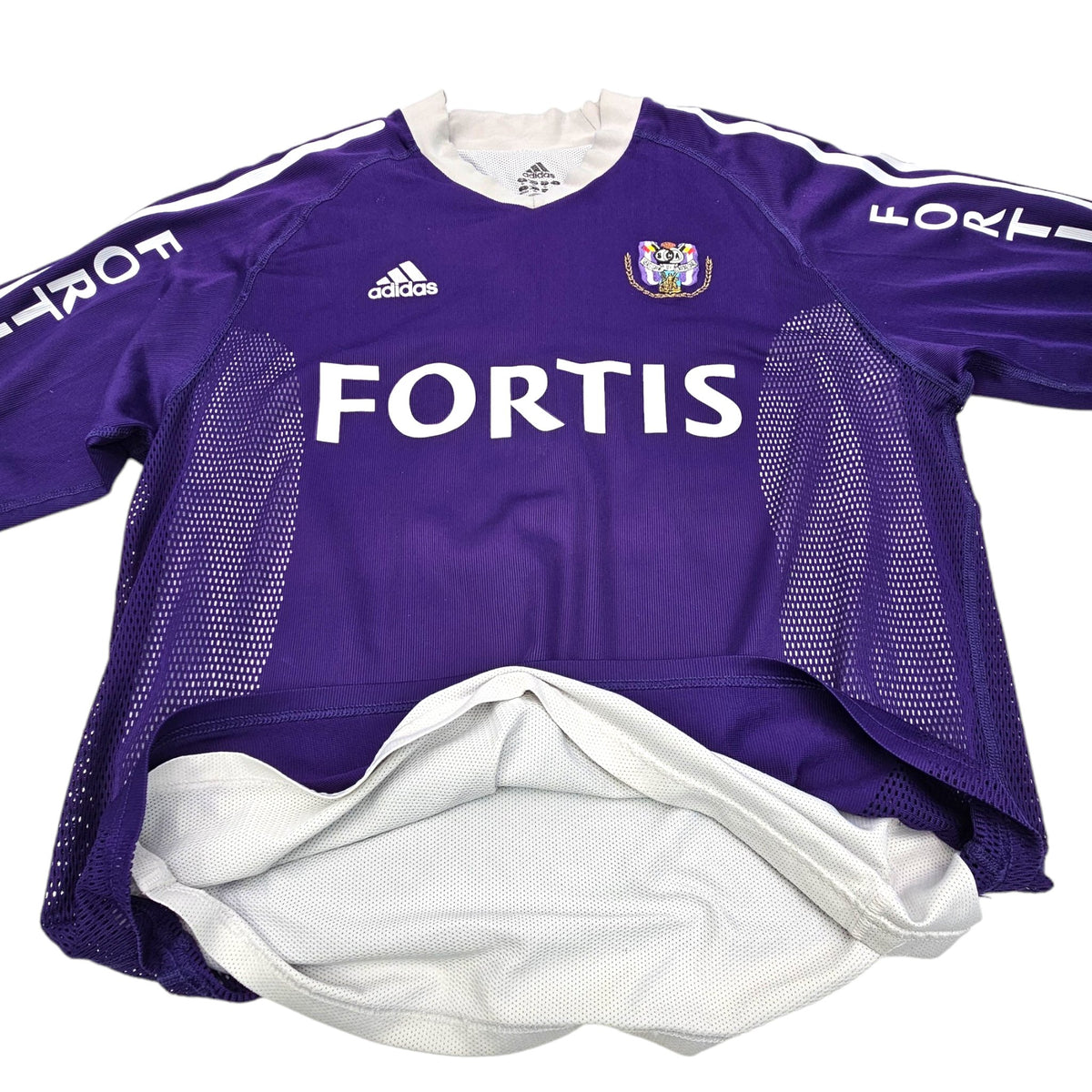 2002/03 Anderlecht Home Football Shirt (XL) Adidas #31 Lovre (Match Worn) - Football Finery - FF203435