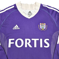 2002/03 Anderlecht Home Football Shirt (XL) Adidas #31 Lovre (Match Worn) - Football Finery - FF203435