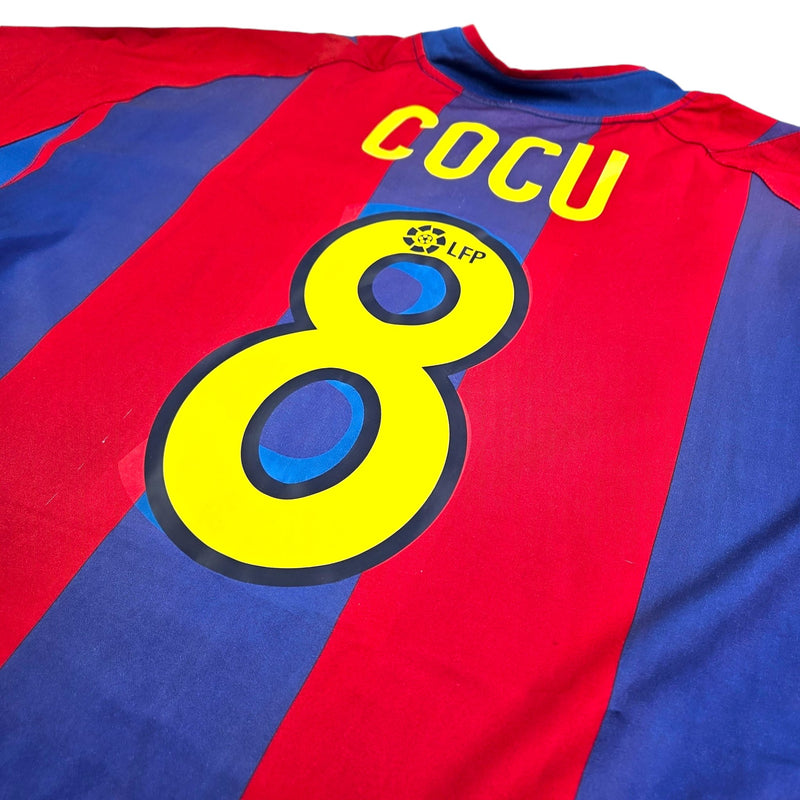 2002/03 Barcelona Home Football Shirt (L) Nike #8 Cocu - Football Finery - FF203699