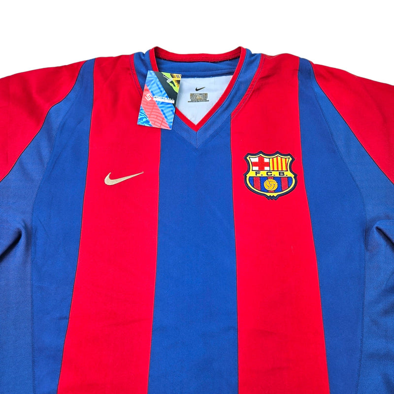 2002/03 Barcelona Home Football Shirt (L) Nike #9 Kluivert - Football Finery - FF203515