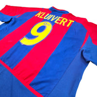 2002/03 Barcelona Home Football Shirt (L) Nike #9 Kluivert - Football Finery - FF203515