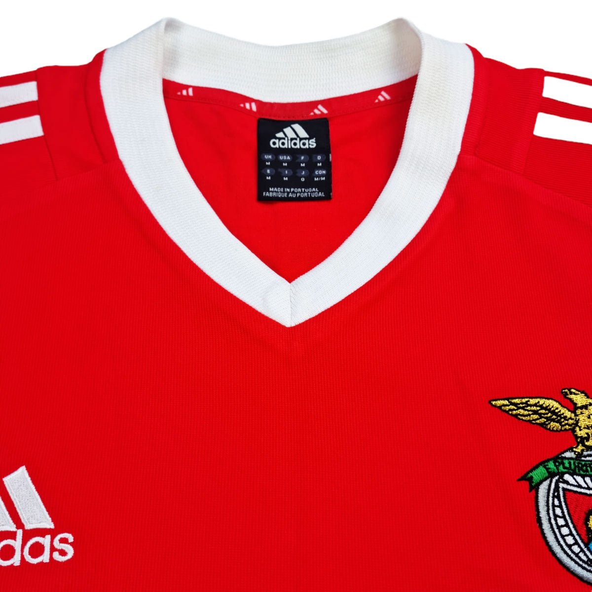 2002/03 Benfica Home Football Shirt (M) Adidas - Football Finery - FF203013