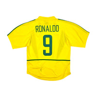 2002/03 Brazil Home Football Shirt (M) Nike #9 Ronaldo - Football Finery - FF203880