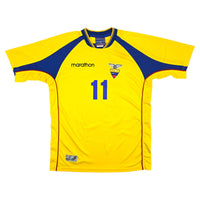 2002/03 Ecuador Home Football Shirt (M) Marathon #11 Delgado - Football Finery - FF204326