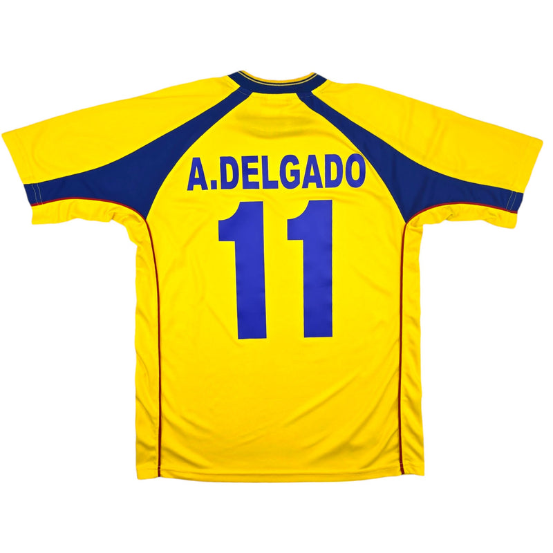 2002/03 Ecuador Home Football Shirt (M) Marathon #11 Delgado - Football Finery - FF204326