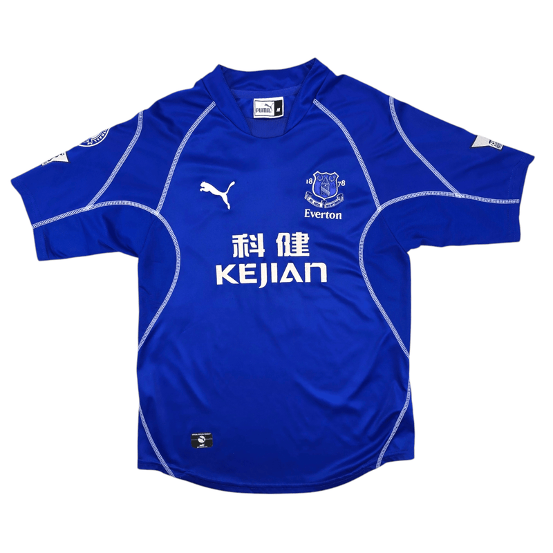 2002/03 Everton Home Football Shirt (M) Puma #9 Campbell - Football Finery - FF204494