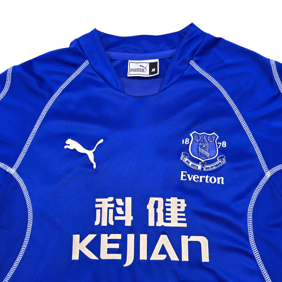 2002/03 Everton Home Football Shirt (M) Puma #9 Campbell - Football Finery - FF204494