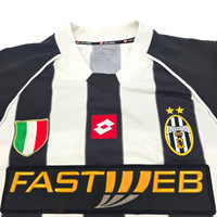 2002/03 Juventus Home Football Shirt (L) Lotto #11 Nedved - Football Finery - FF204118