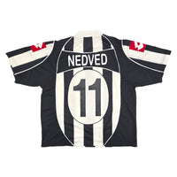 2002/03 Juventus Home Football Shirt (L) Lotto #11 Nedved - Football Finery - FF204118