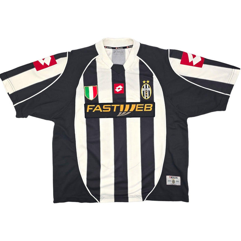 2002/03 Juventus Home Football Shirt (L) Lotto #11 Nedved - Football Finery - FF204118