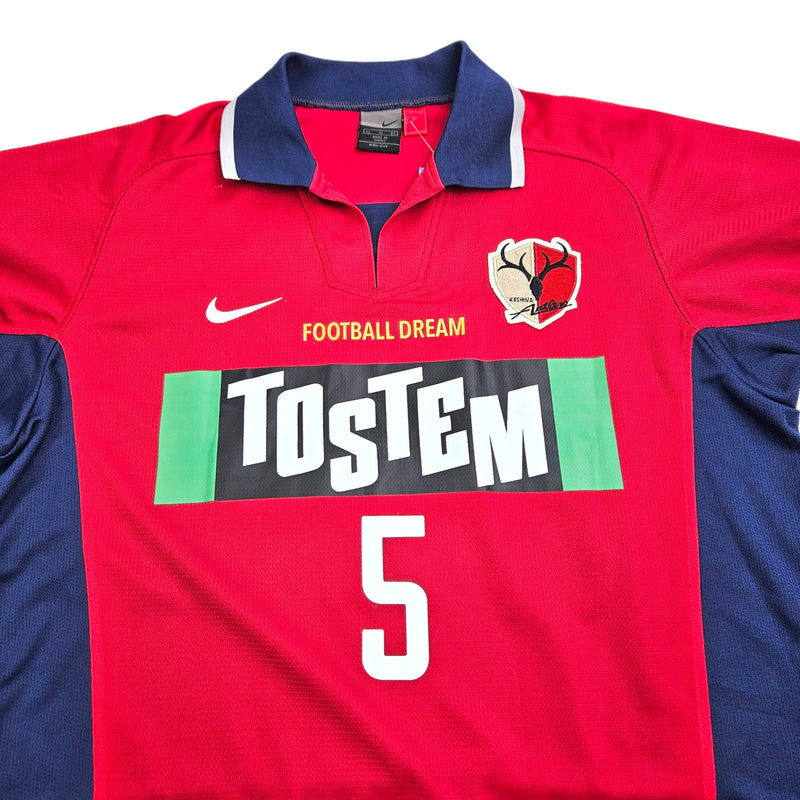 2002/03 Kashima Antlers Home Football Shirt (XL) Nike #5 (Nakata) - Football Finery - FF203078