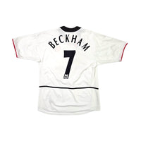 2002/03 Manchester United Away Football Shirt (M) Nike #7 Beckham - Football Finery - FF203536