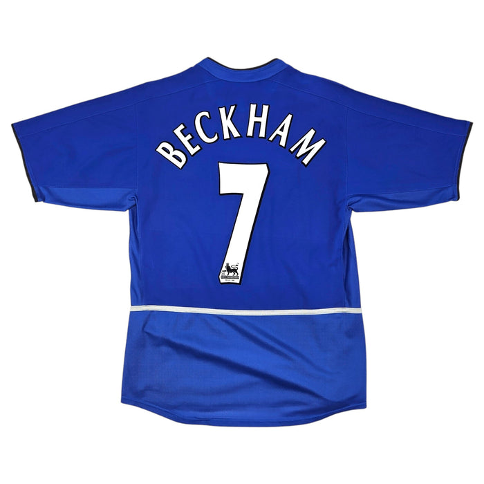 2002/03 Manchester United Third Football Shirt (S) Nike #7 Beckham - Football Finery - FF203556