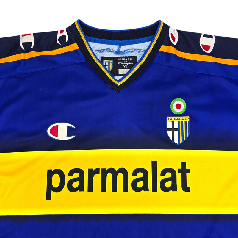 2002/03 Parma Home Football Shirt (XL) Champion - Football Finery - FF204393