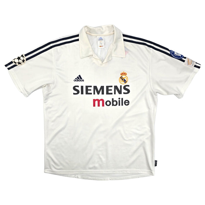 2002/03 Real Madrid Home Football Shirt (L) Adidas #11 Ronaldo (UCL) - Football Finery - FF204241