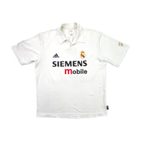 2002/03 Real Madrid Home Football Shirt (L) Adidas #5 Zidane *Centenary* - Football Finery - FF203438