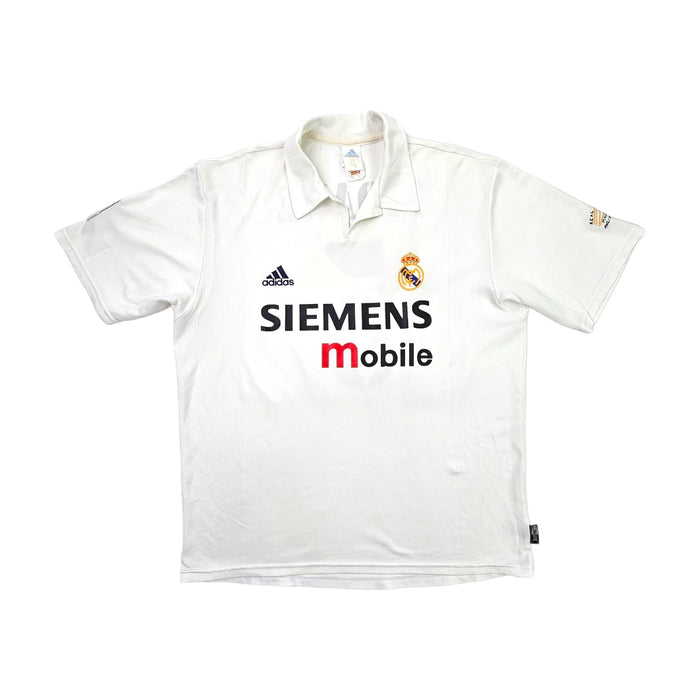 2002/03 Real Madrid Home Football Shirt (L) Adidas #5 Zidane *Centenary* - Football Finery - FF203438