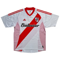 2002/03 River Plate Home Football Shirt (M) Adidas - Football Finery - FF203014