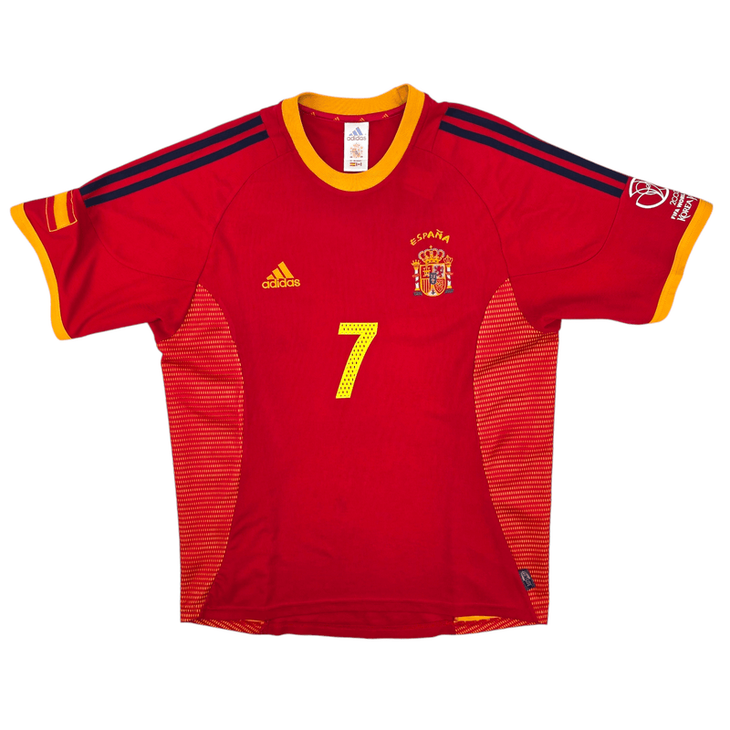 2002/03 Spain Home Football Shirt (L) Adidas #7 Raul - Football Finery - FF204516