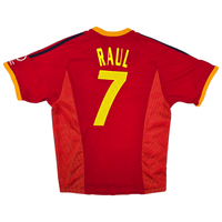 2002/03 Spain Home Football Shirt (L) Adidas #7 Raul - Football Finery - FF204516