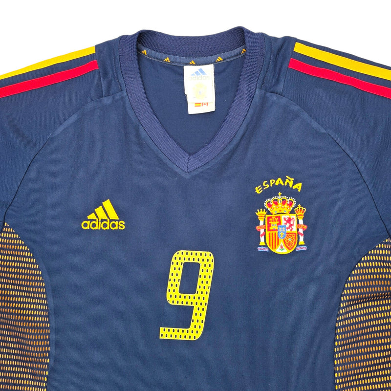 2002/03 Spain Third Football Shirt (L) Adidas #9 Morientes - Football Finery - FF203874