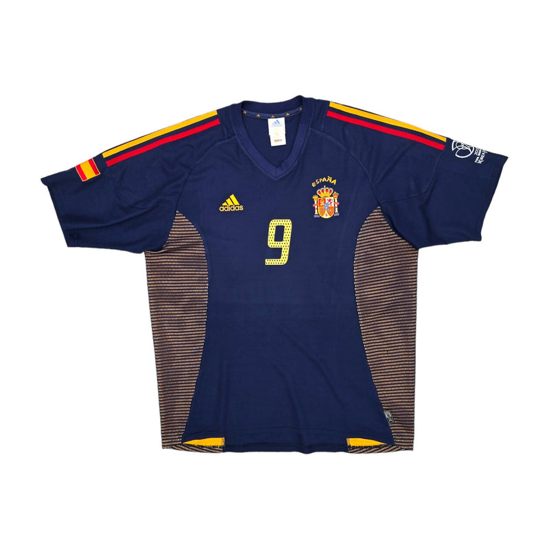 2002/03 Spain Third Football Shirt (L) Adidas #9 Morientes - Football Finery - FF203874