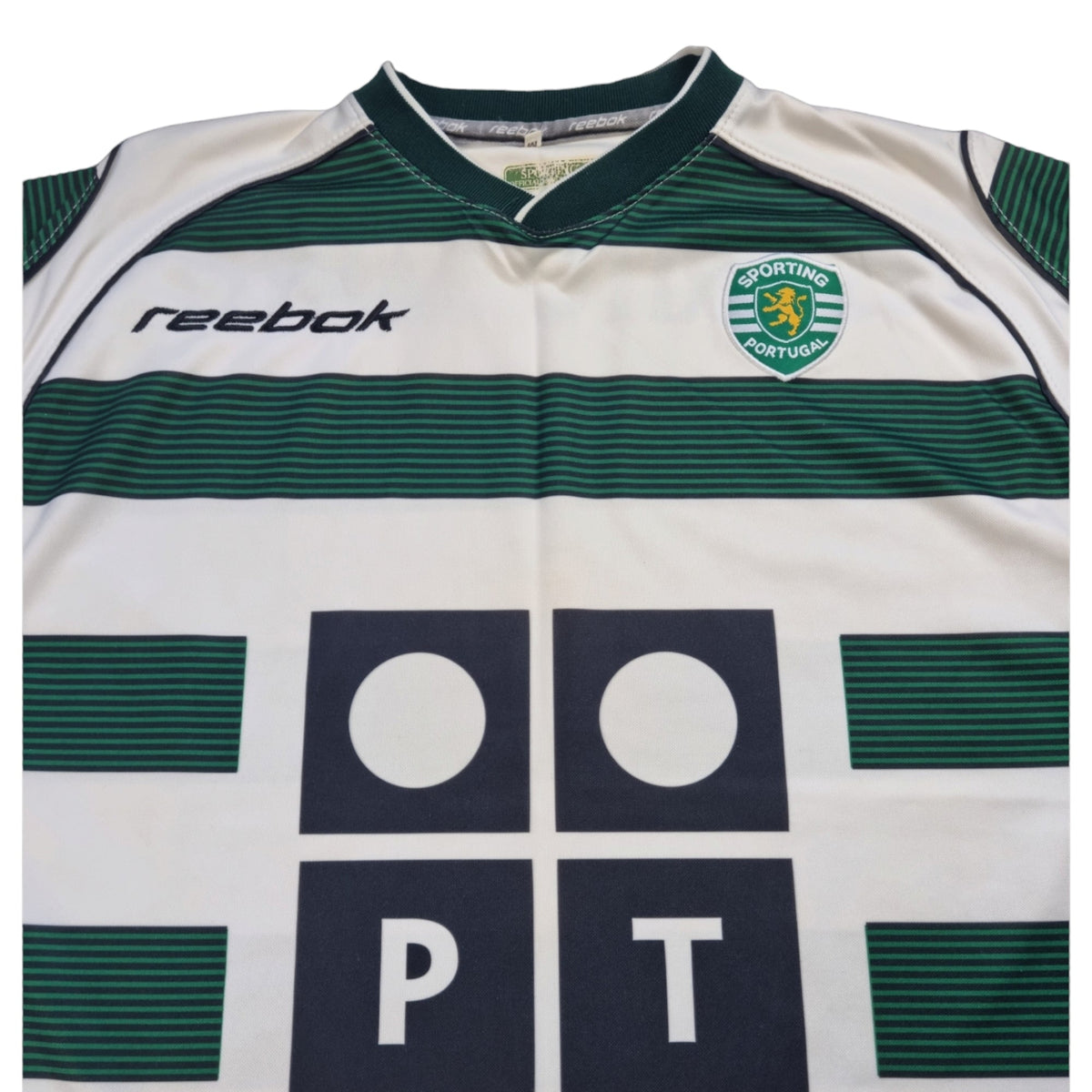 2002/03 Sporting Lisbon Home Football Shirt (M) Reebok - Football Finery - FF203008