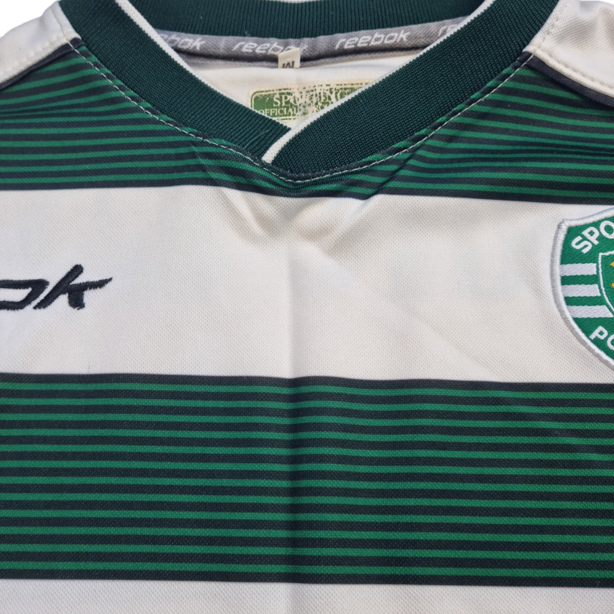 2002/03 Sporting Lisbon Home Football Shirt (M) Reebok - Football Finery - FF203008