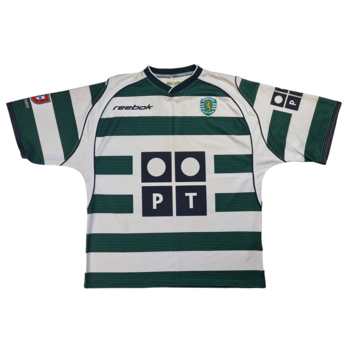 2002/03 Sporting Lisbon Home Football Shirt (M) Reebok - Football Finery - FF203008