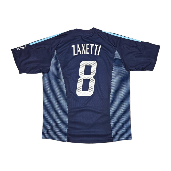 2002/04 Argentina Away Football Shirt (L) Adidas #8 Zanetti - Football Finery - FF204158