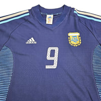 2002/04 Argentina Away Football Shirt (L) Adidas #9 Batistuta - Football Finery - FF203421