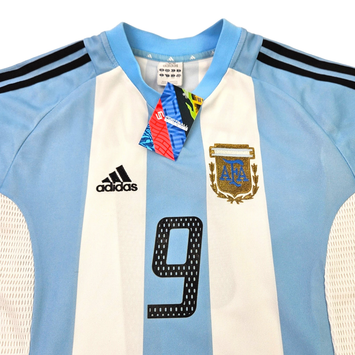 2002/04 Argentina Home Football Shirt (L) Adidas #9 Batistuta - Football Finery - FF203422