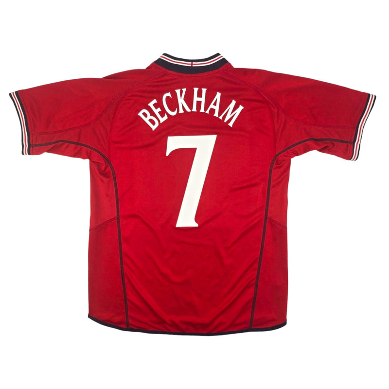 2002/04 England Away Football Shirt (M) Umbro #7 Beckham - Football Finery - FF204096