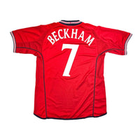 2002/04 England Away Football Shirt (XL) Umbro #7 Beckham - Football Finery - FF203634